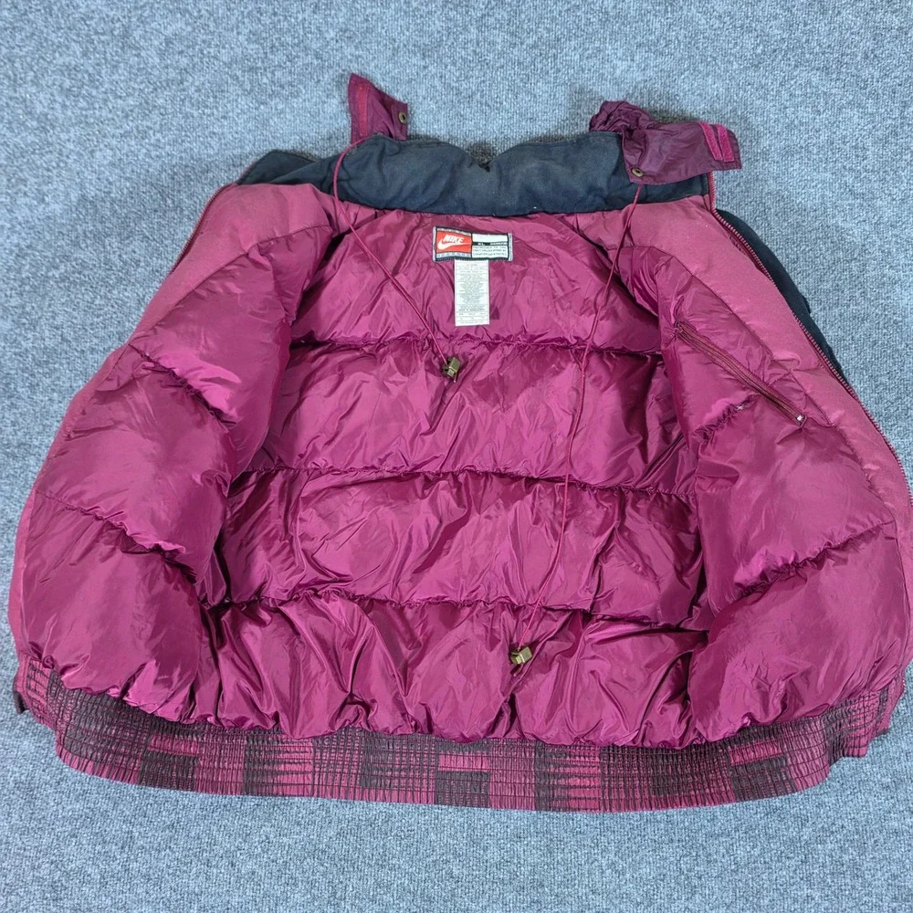 Vintage Nike Team Sports FSU Seminoles Down Puffer Jacket Maroon Mens XL Heavy